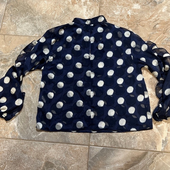 ZARA POLKA DOT  BLOUSE        SIZE S - Picture 9 of 11